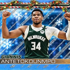 Giannis Antetokounmpo 2025-26 Topps Holiday basketbol koleksiyon kartı