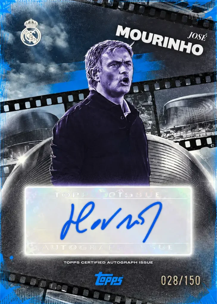 Jose Mourinho 2025-26 Topps Los Blancos Real Madrid imzalı koleksiyon kartı