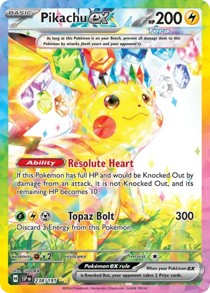 Pikachu ex (Surging Sparks 238/191)