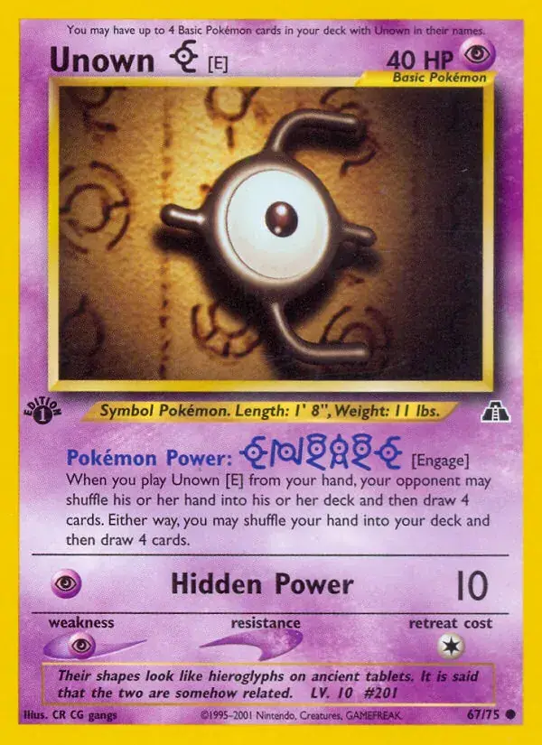 Unown [E] (Neo Discovery 67/75)