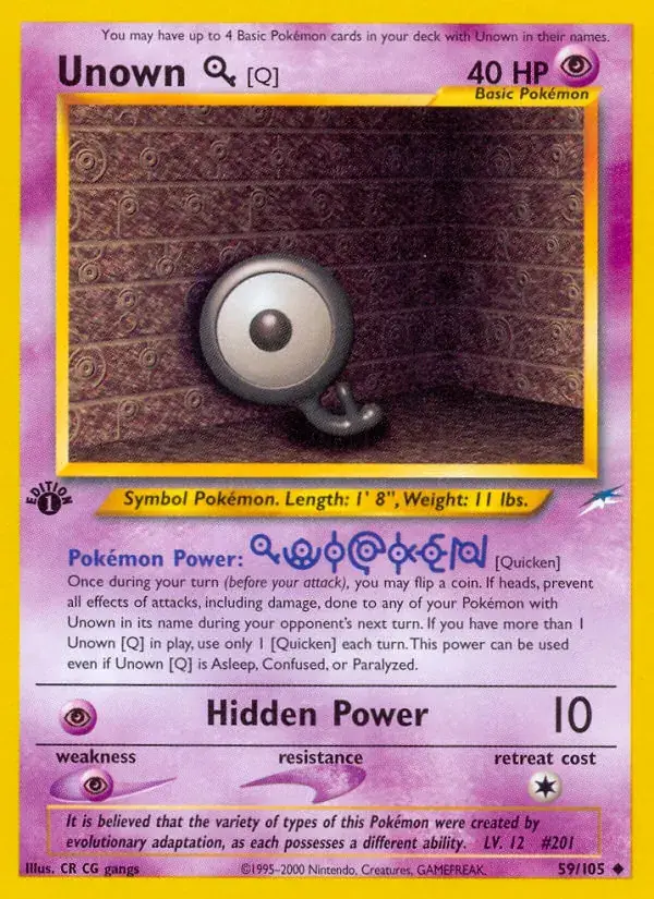Unown [Q] (Neo Destiny 059/105)