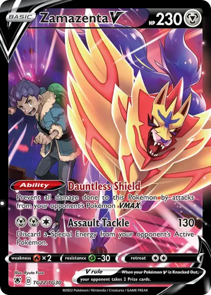 Zamazenta V (Astral Radiance Trainer Gallery TG22/TG30)